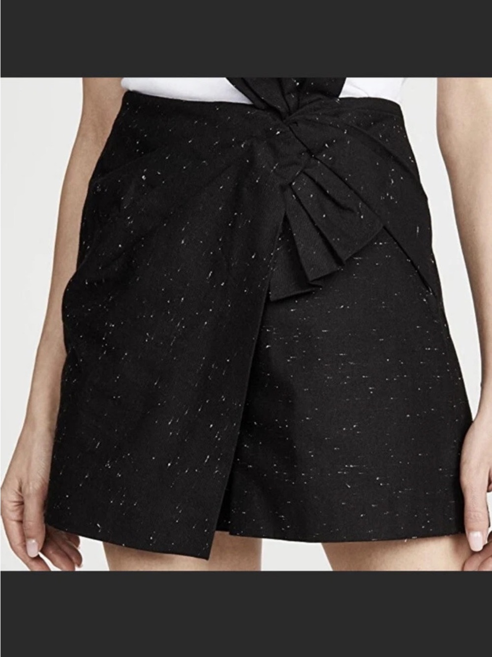 Rebecca Taylor Sub Denim Twill Bow Skort NWT